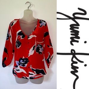 Yumi Kim • Silk Floral Open Back Top